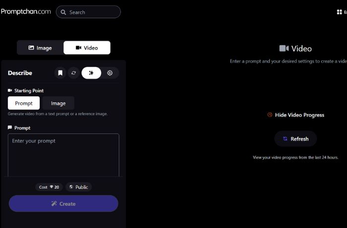 promptchan video generator