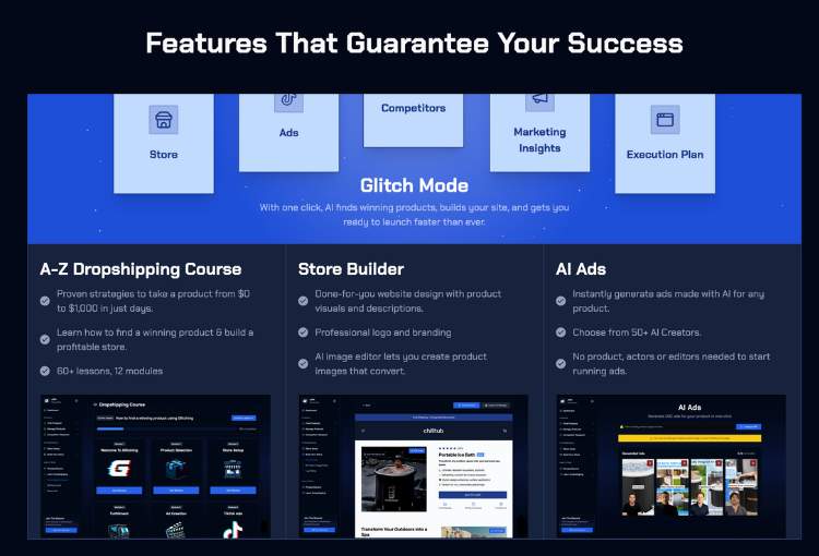 glitching ai features