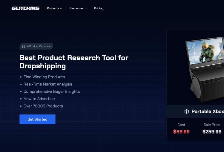 glitching ai product research