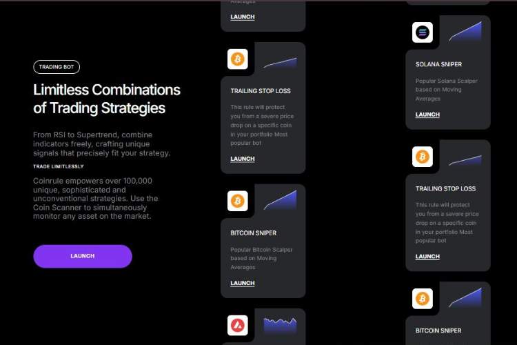 Strategy Builder The Heart of Coinrule