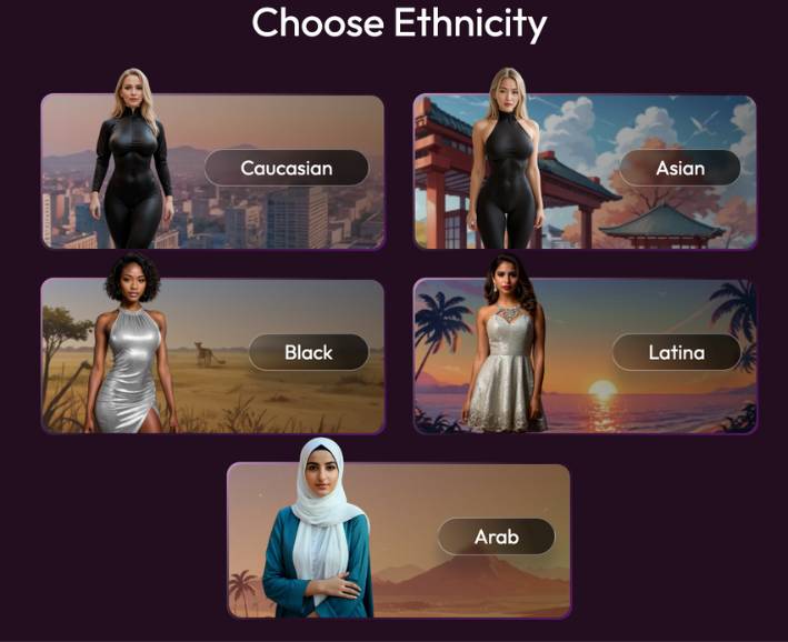 step5 - choose ethnicity