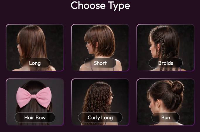step8 - choose hair type