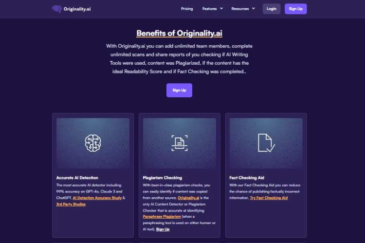 Originality ai - Features That Make It Stand Outr