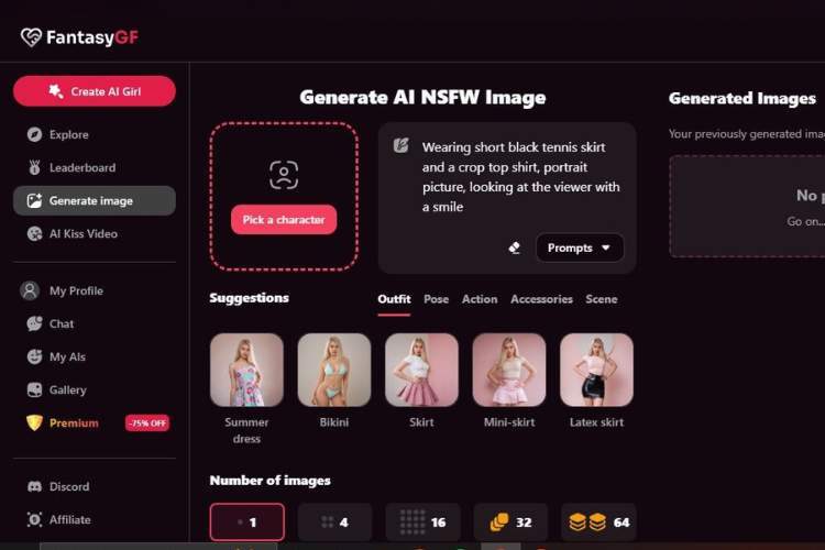 fantasy gf image generation