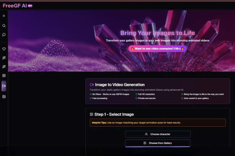 freegf ai uncensored video generation