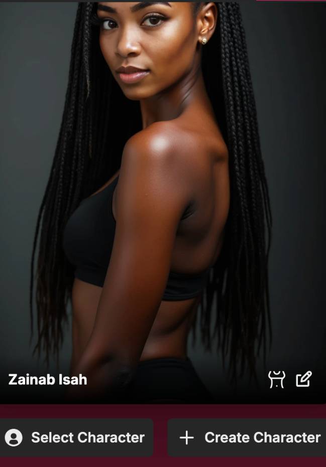 step 1 - select character