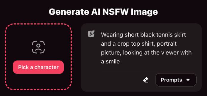 step1 - pick a character and add prompt