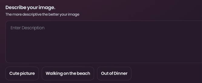 step2 - add a description for the image