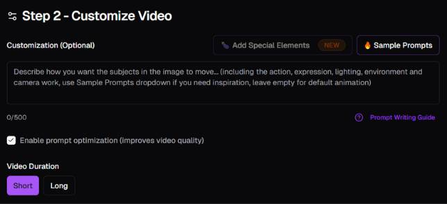 step2 - customize video