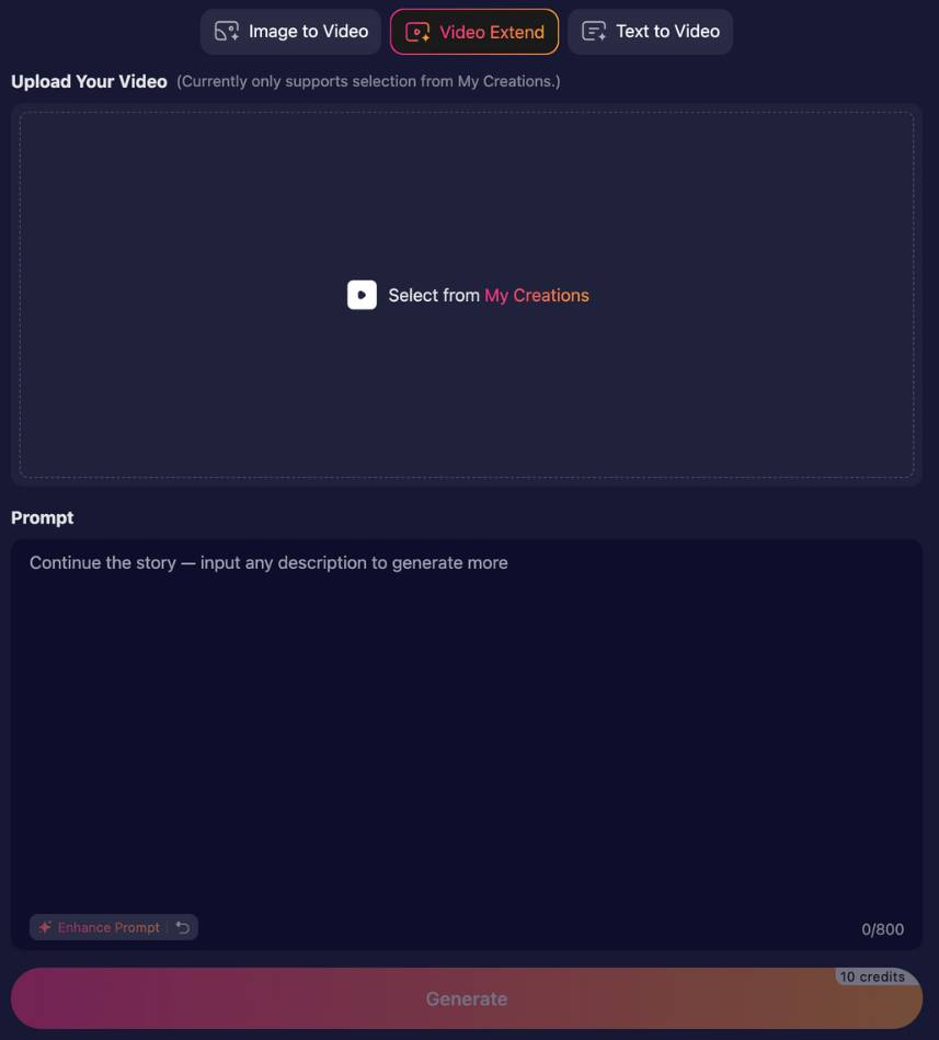 step2 - extend video