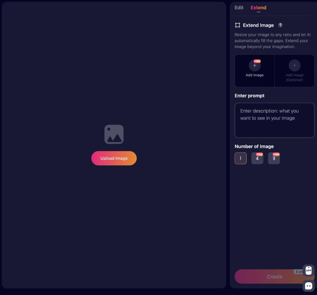 step2 - you can extend the image