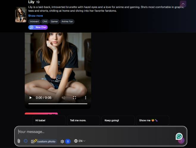 step3 - start chatting