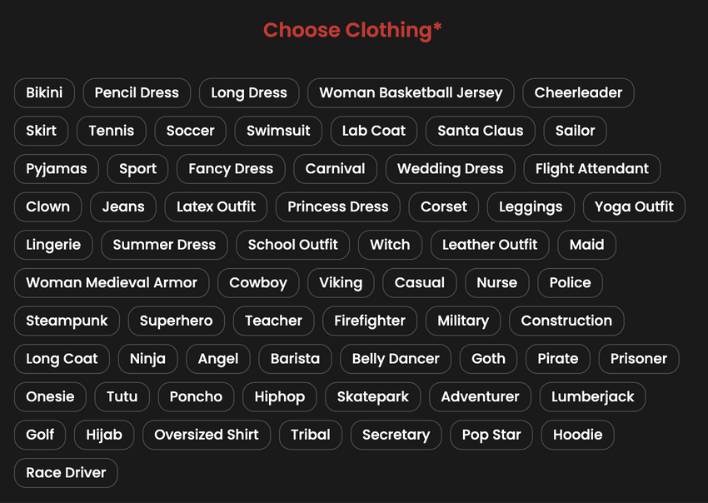 step8 - choose clothing