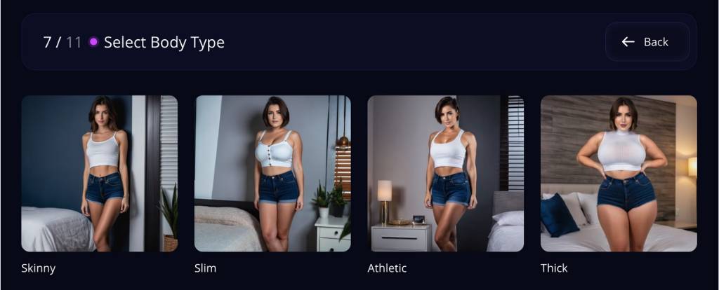 step8 - select body type