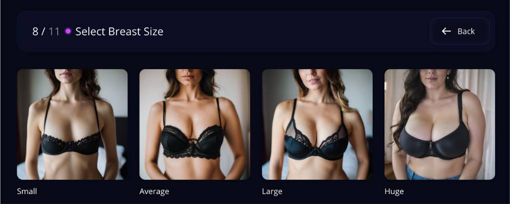 step9 - select breast size