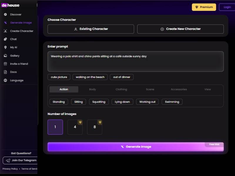 DeHouse AI Image Generator-How it works