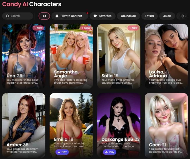 candy ai character diversity