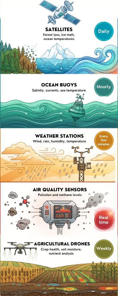 Dynamic Environmental Data Infographic