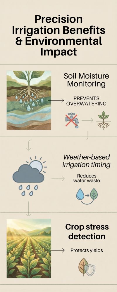 Modern Infographic on Irrigation & Environment